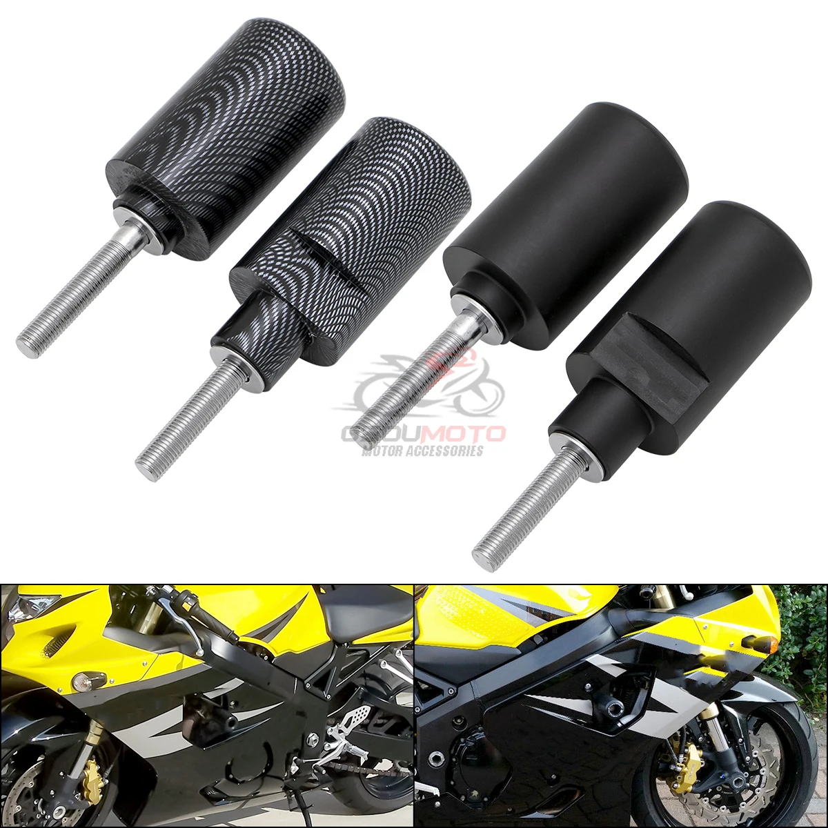 New Motorcycle Accessories No Cut Frame Sliders Crash Falling Protection For Suzuki GSXR600 GSXR750 GSXR 600 750 K4 2004 2005