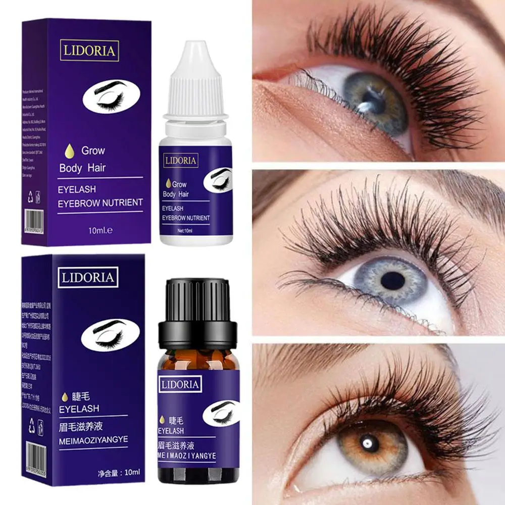 Suero para el crecimiento de pestañas y cejas, previene el crecimiento rápido del cabello, potenciador más largo, maquillaje, 10ml, cuidado más grueso para la pérdida, mayor Lashe G2g4