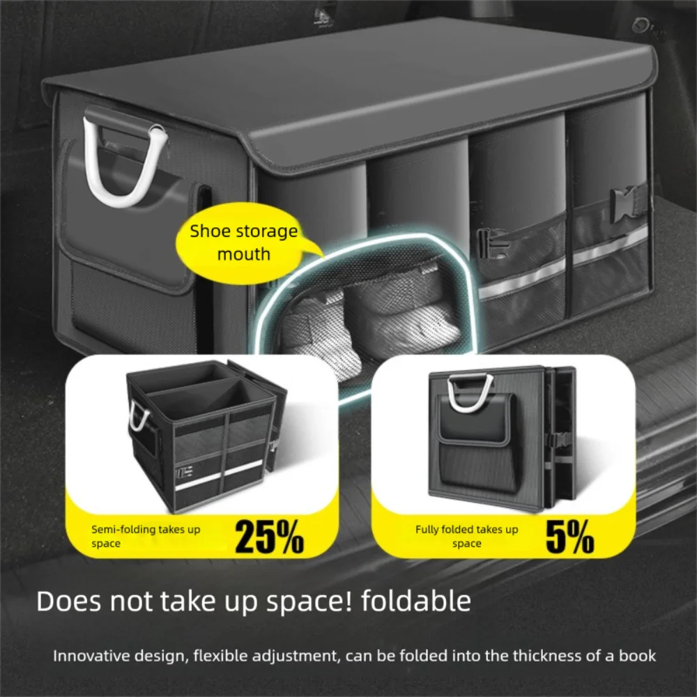 

High Quality Foldable Storage Box Oxford Cloth Large Capacity Car Trunk Organizer Waterproof Storage Organizer Universal