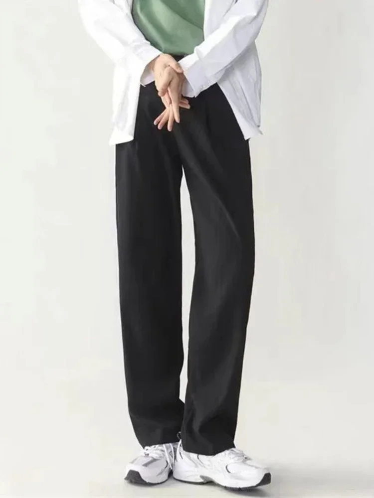 

Work Black Man Suits Pants Slim Fit Trousers for Men Tressed Office Thin Casual Formal Cheap Elegant Stylish Korean Reviews Many