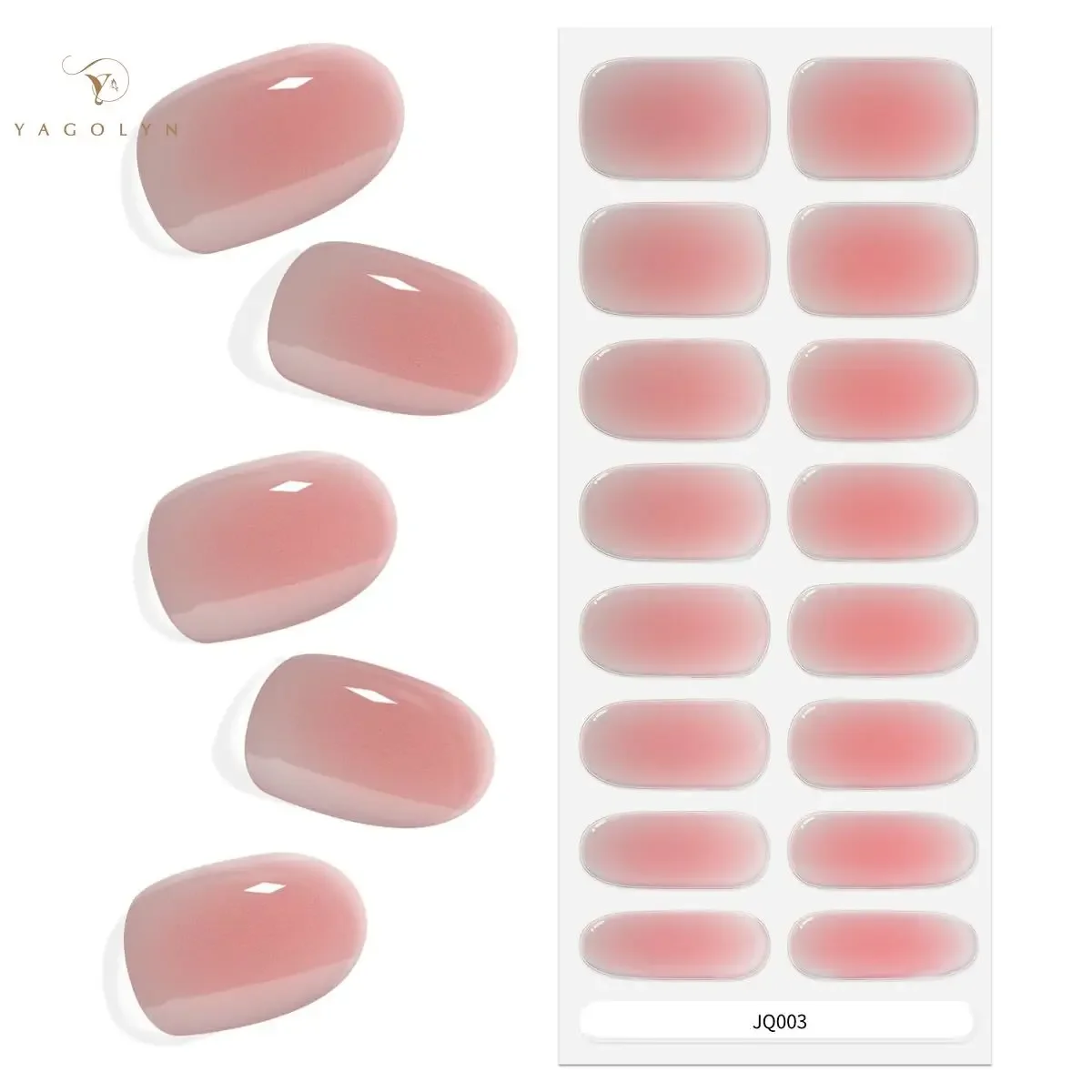 Tiras de gel para uñas, pegatinas de gel francés para uñas, funciona con cualquier lámpara de uñas, envolturas de gel para uñas, puntas francesas de larga duración de calidad de salón