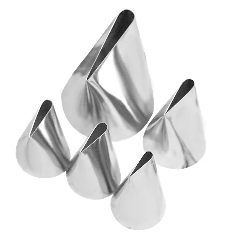 

5pc/set Large Size Rose Petals Icing Piping Nozzles Cake Decorating Pastry Tip Sets Fondant Cake Tools #124 #125 #126 #127 #128