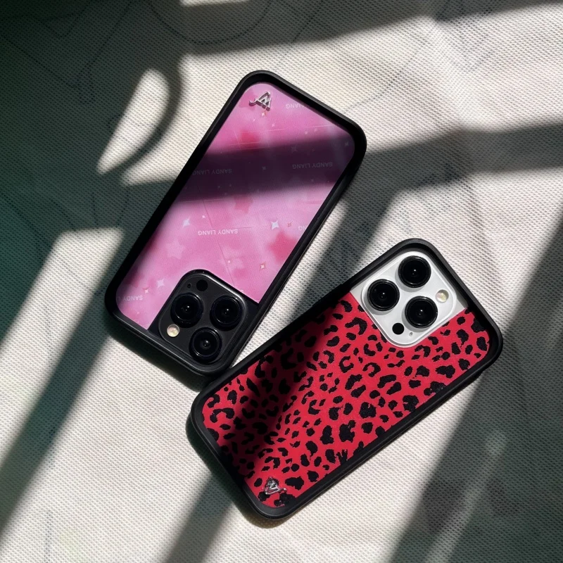 Custodia per telefono con stampa leopardata di sangue di sabbia di fiori di campo per iPhone 12 13 14 15 16 17 Pro Max Plus Air 17pro WF 3D Cover Funda Liang