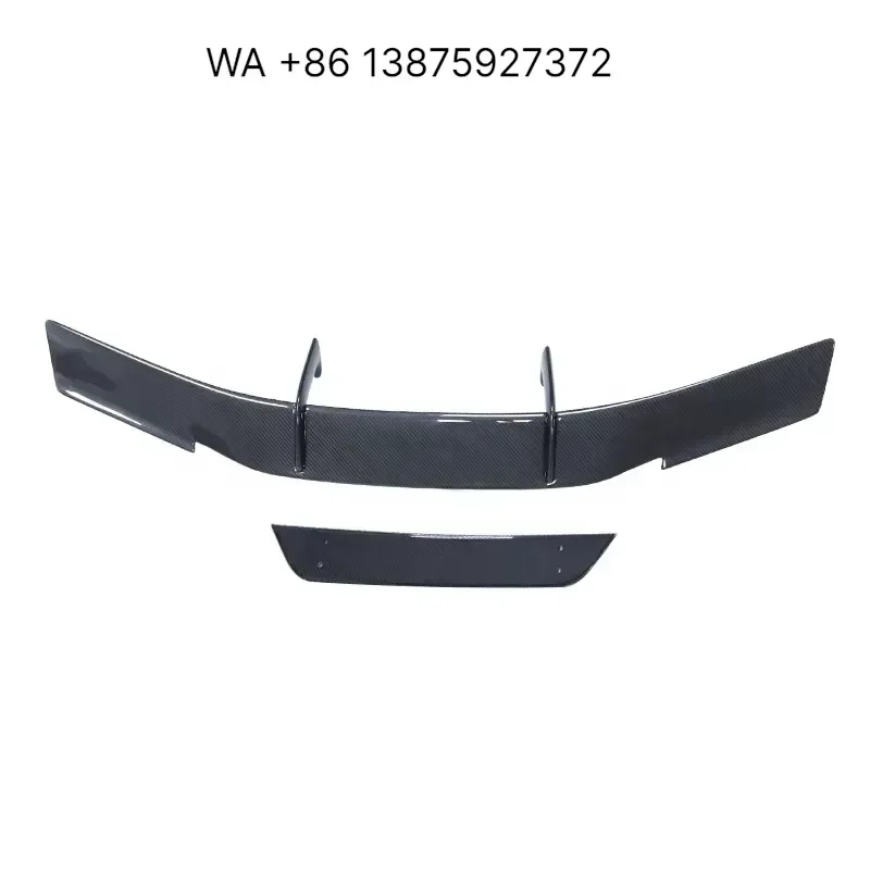 Wmwmnu For LP610 EVO N Style Double Deck High Gloss Carbon Fiber Rear Spoiler for Huracan LP580 LP610