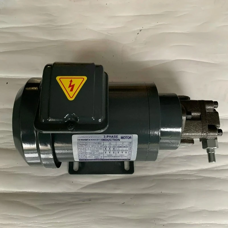 Triangle Cycloid Lubricating Oil Pump 12A 13A 380V Electric Oil Pump Motor For CNC Machine Lubrication System