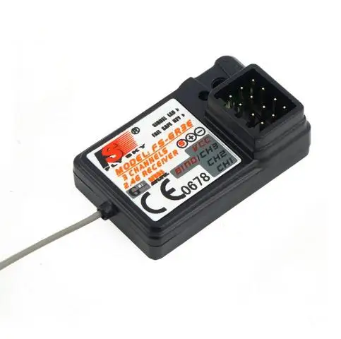 Fly Sky FS-GR3E  RECEIVER  2.4Ghz 3CH S-GT2 2CH 2.4GHz 2.4G RC CAR Boat GT3B GT2 Transmitter Receiver MODEL BULIDING KITS