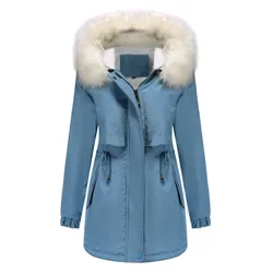 2024 neue lange Mantel Herbst Winter lose Outwear Mode warme Jacke