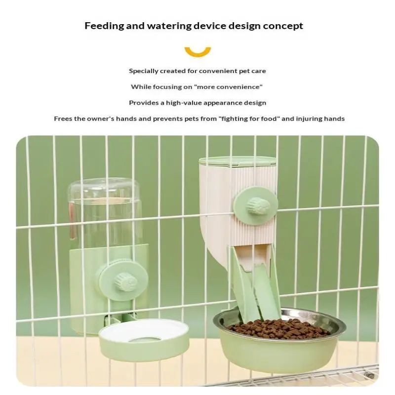500ML Hängender Futter- und Wassernapf für Haustiere, Einfache Installation, Automatischer Futter- und Wassernapf für Tauben, Kaninchen und Kleintiere, Haustierprodukte – Detail 9