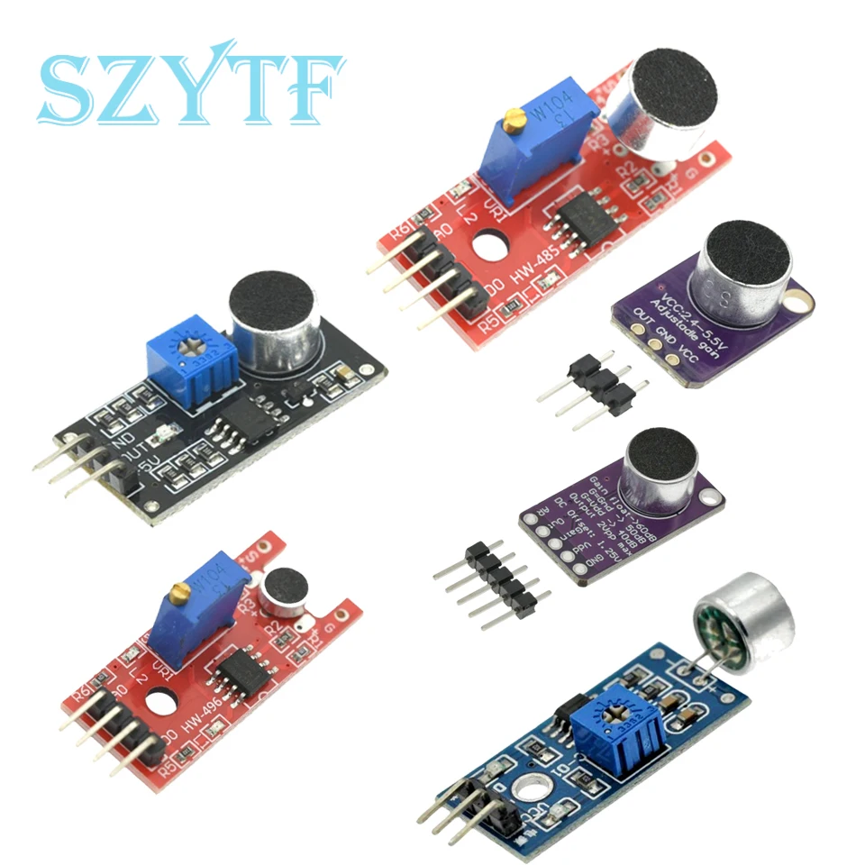 Sound Sensor Module Sound Control Sensor MAX4466 MAX9814 Switch Detection Whistle Switch Microphone Amplifier For Arduino KY-037