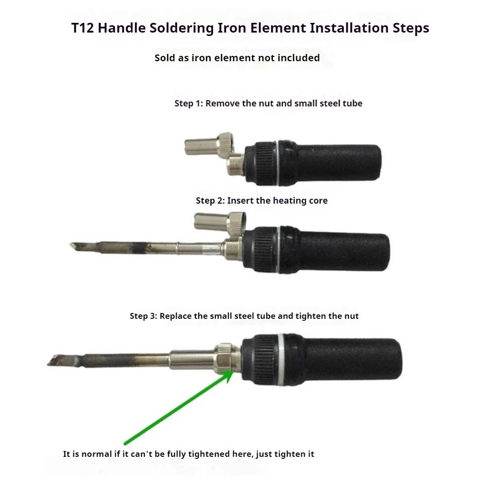 T12 Digital Adjustable Temperature Soldering Iron Kit 5S Fast Heat Up DC12-26V Portable Precision Soldering DIY Repair Tool