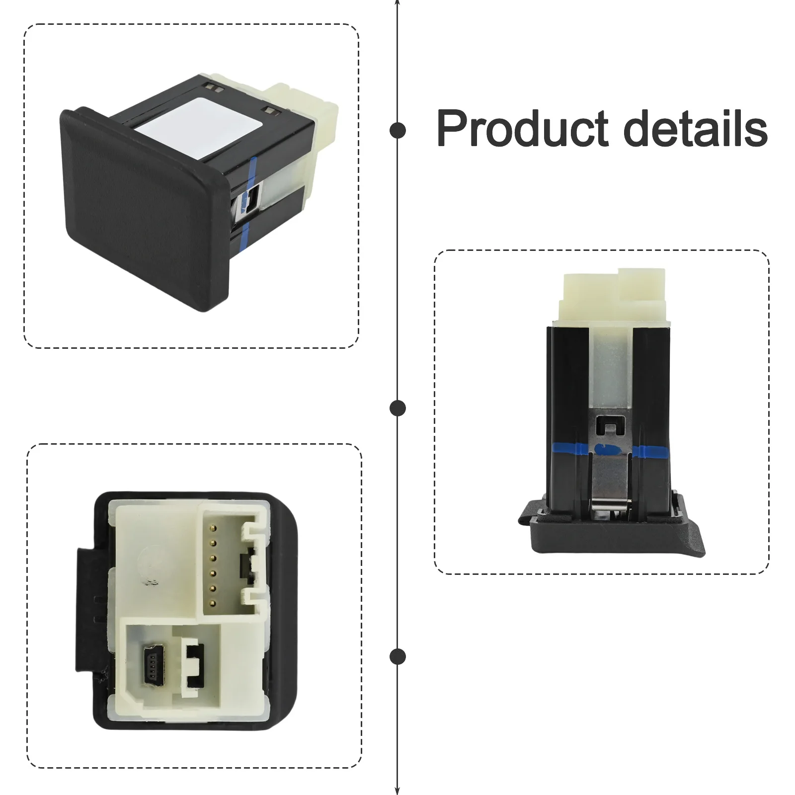 

12V Socket Car Aux Socket Car Accessory Installation Dual Usb Car Socket Adapter Car Installation OEM Number 20868796