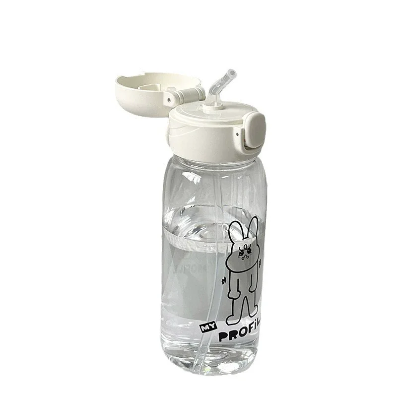 

Plastic Water Bottles Water Cup With Straw Simple Large Capacity Portable Drop Resistant And Portable Cup Bar Tool