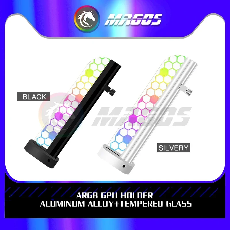 GPU Support Colorful 5V A-RGB Bracket Computer Graphics Video Card Stand Aluminum alloy+ temper glass GPU Holder