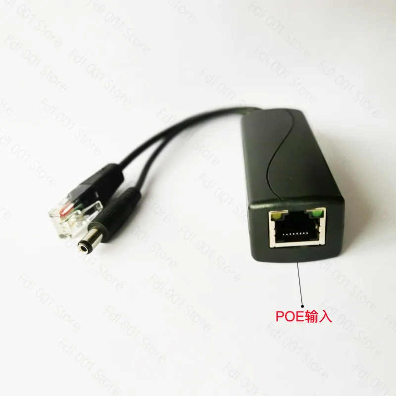 48V to 12V POE Splitter Power Adapter for Outdoor Indoor IP Camera Module