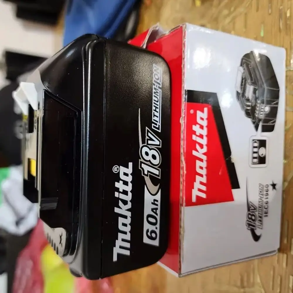 

“18V 6Ah ” 100% Original Makita Battery for Makita BL1830B BL1850B BL1850 BL1840 BL1860 BL1815 Replacement Lithium Battery