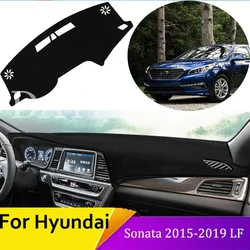 car dashboard protective pad For Hyundai Sonata EF NF YF LF 2015~2019 Car Inner Anti-sun Anti-Slip car accessories 2016 2017