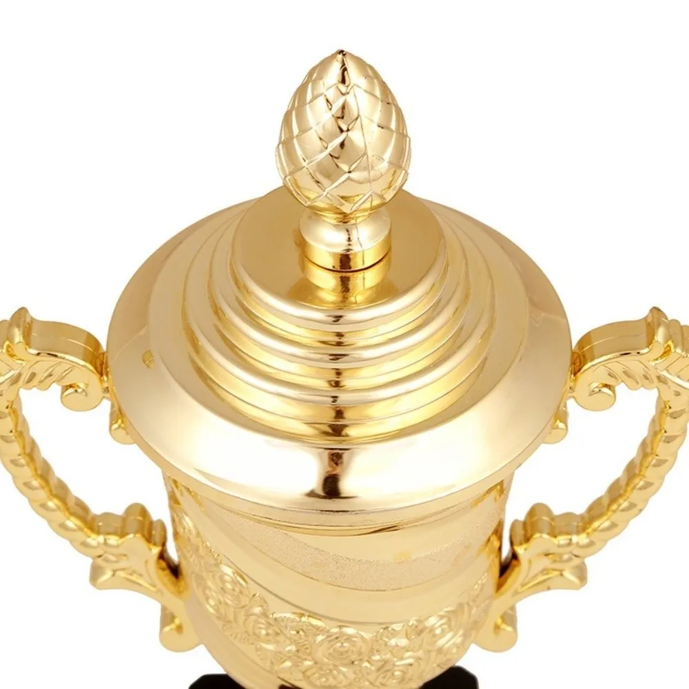 New Gold Gold Trophy Awards Magnolia Rose Prize Cup School Rewarding Supply Plastic Award Cup for Team Sport Competition