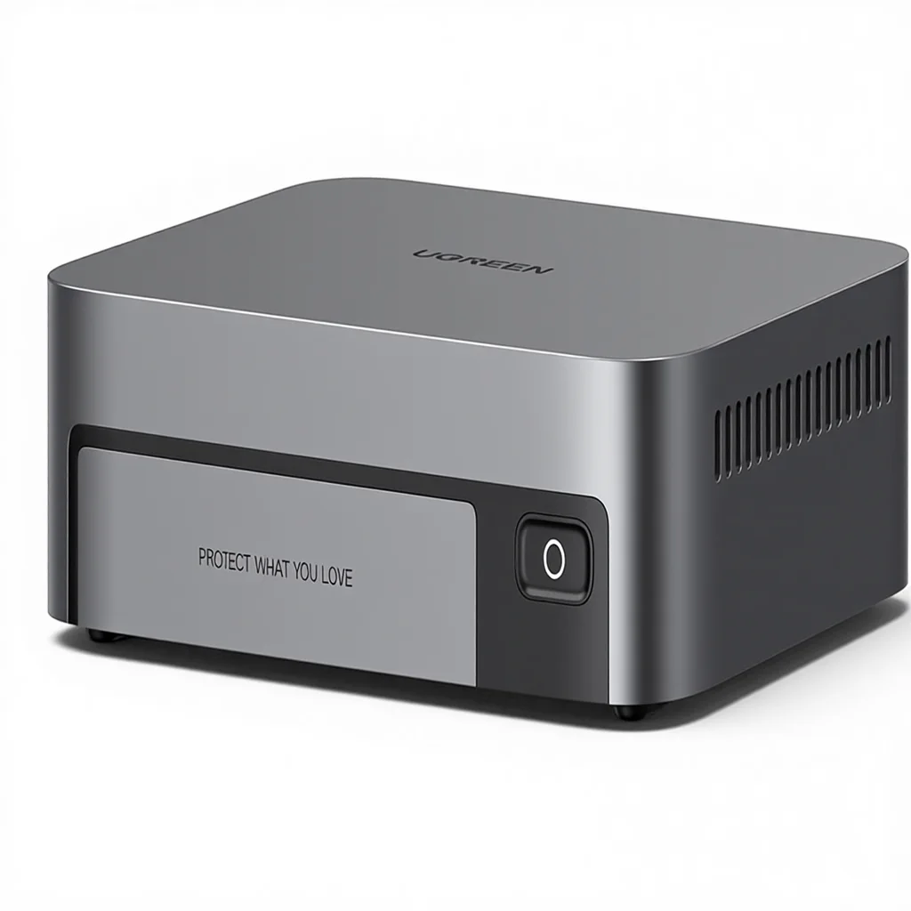 UGREEN NASync DXP480T Plus 4-dyskowy serwer NAS All-Flash SSD I5 1235U 10-rdzeniowy 8GB DDR5 128G SSD 10GbE Wi-Fi 6 4X M.2 NVMe 8K dla 2X