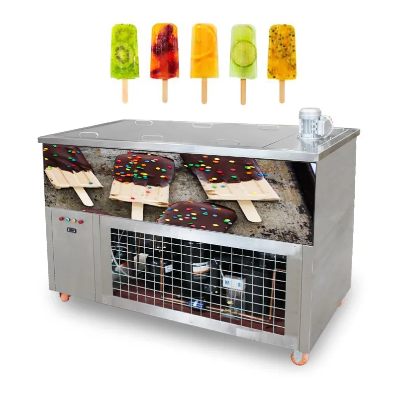 12000pcs/day 4 Moulds Ice lolly Stick popsicle Maker Machine Soft Ice Cream Machine Popsicle Ice Lolly Machine Popsicle Maker