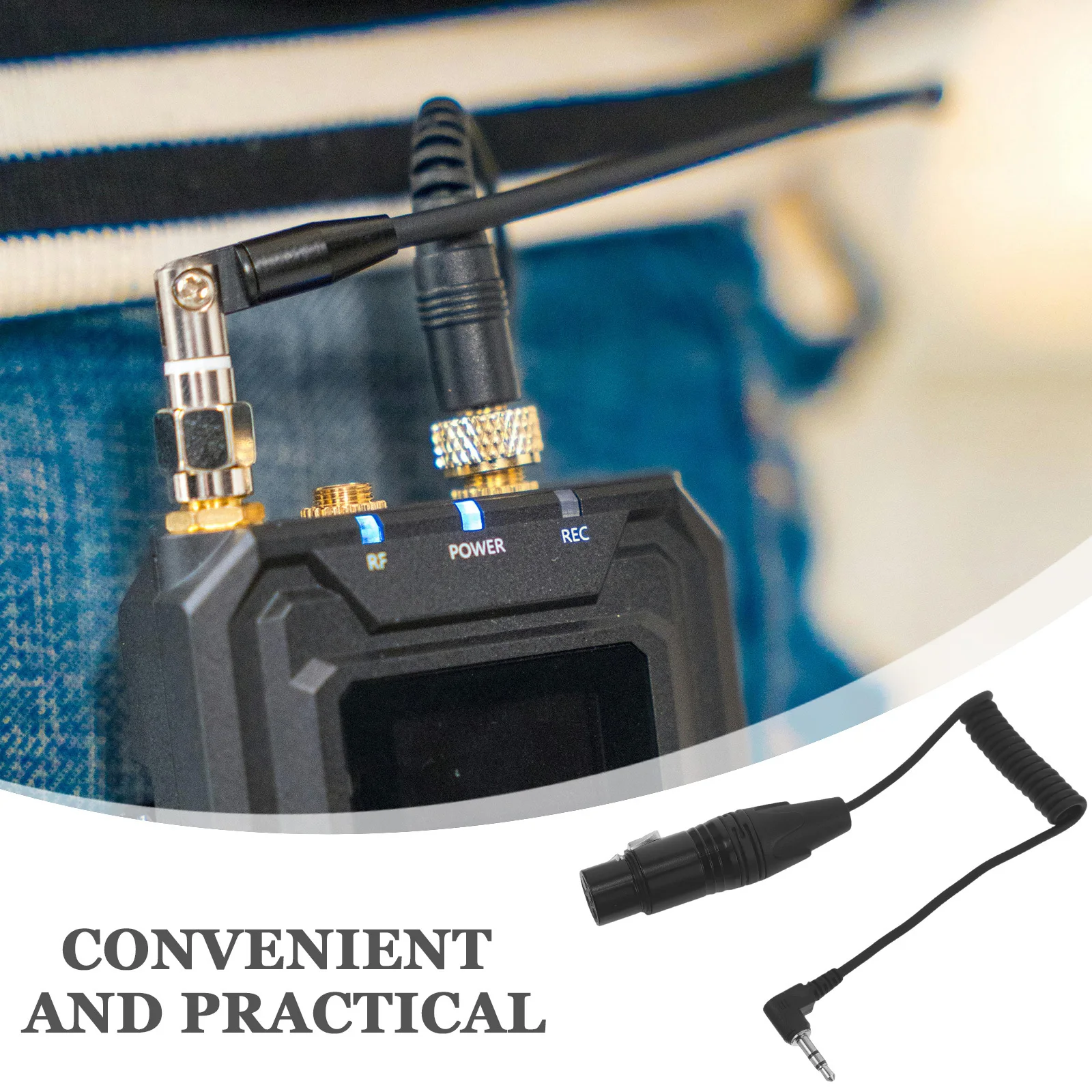 Microphone Connection Cable 50Cm Xlr Male To Female 3Pin Trs Audio Adapter For Mic Smartphone Mp3 Tablet Balanced Sound