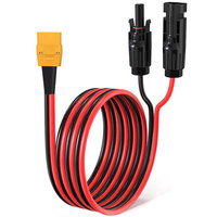 12AWG 2m/6.5FT Solar Panel to XT90 Adapter Cable for Bluetti AC200/AC200L/AC200P/AC200Max SOLARPLAY AFERIY Solar Generators.