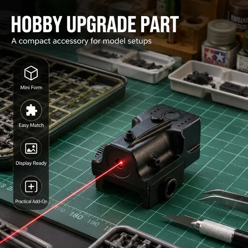 High‑Accuracy Adjustable Red‑dot Hobby Kit, Light‑Weight Decor Accessory Fits Universal 20‑millimeter Rail Base