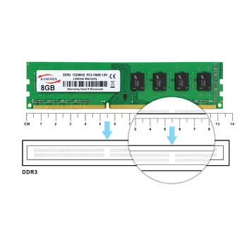 Paměť DDR3 2GB 4GB 8GB pro stolní počítače 1066 1333 1600 MHz PC3 8500 10600 12800U DDR3 240pinová 1,5V UDIMM 8 nejlepší prodej 1x16GB ddr3 - №5