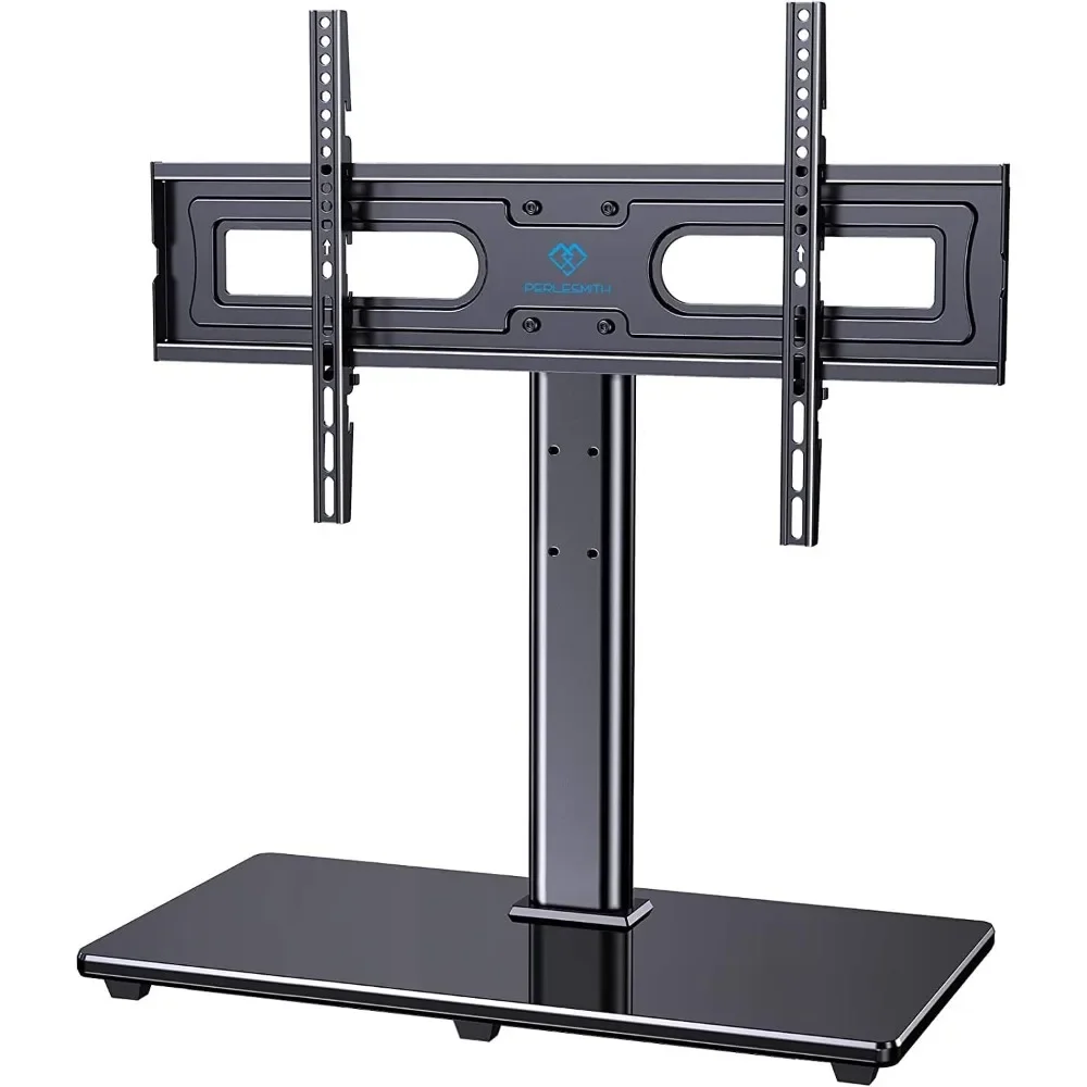 

Swivel Universal TV Stand Mount for 32-80 Inch LCD OLED Flat/Curved Screen TVs up to 99lbs-Height Adjustable Table Top TV Stand