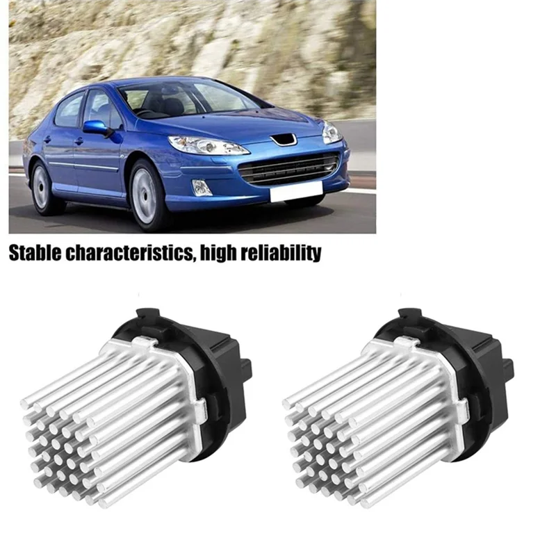 

2PCS Car Heater Blower Motor Fan Resistor For Mercedes Sprinter 906 2006-2018 Citroen C3,C4,C5,C6,For 307 407