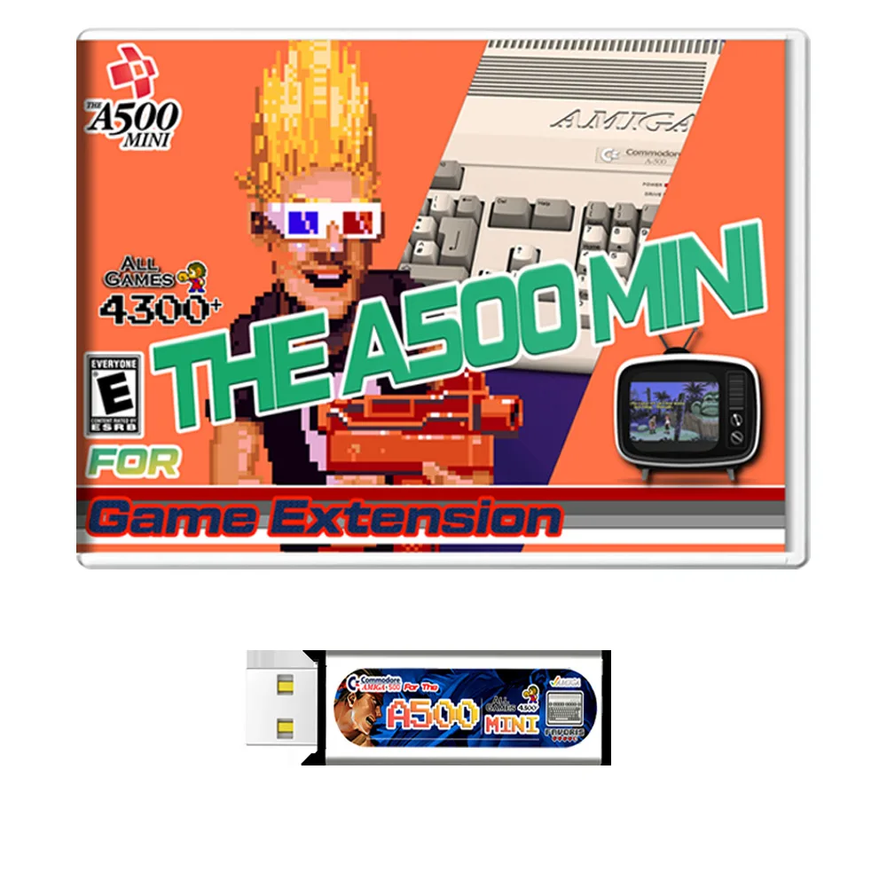 USB Stick Expansion Pack For Amiga 500 Mini Retro Console Nostalgia Pack Plug and Play 4300 Games Collection Classic