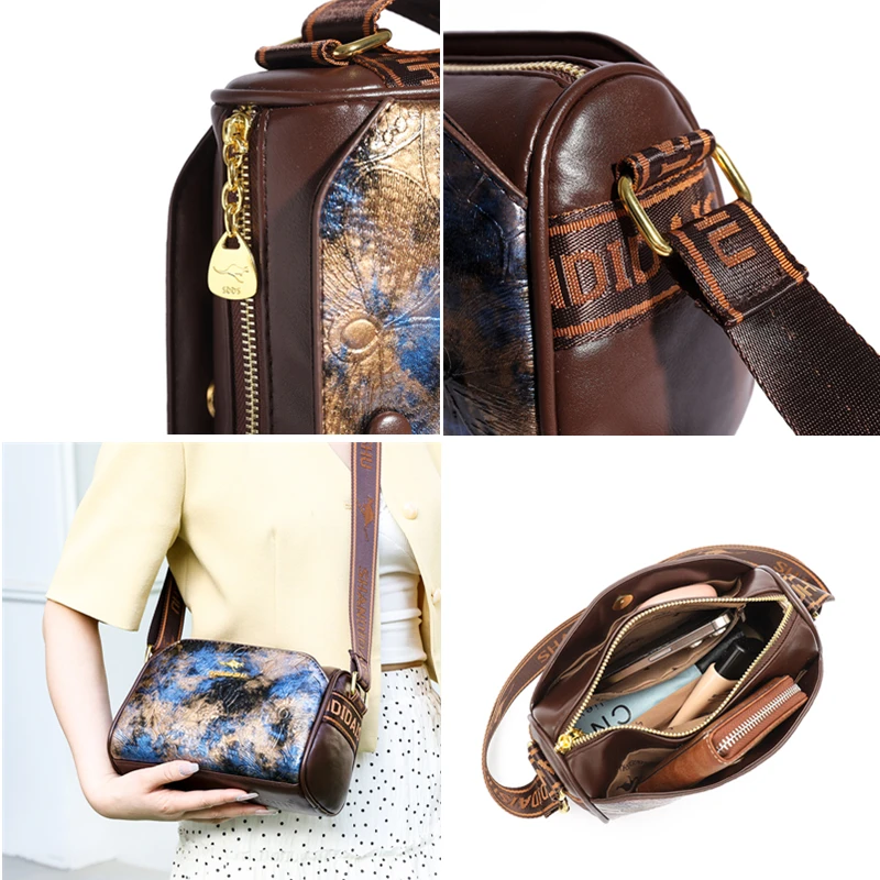 Luxury Printing light Leather Female Messenger bag Purses Designer Women Handbag High-quality Shoulder Crossbody Bags Bolsos