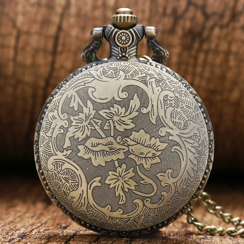 Male Dragon Pocket Watch Masculino Relogio Saati Vintage Fashion Unique Gifts Watches Unisex Quartz Clock Necklace Pendant Reloj