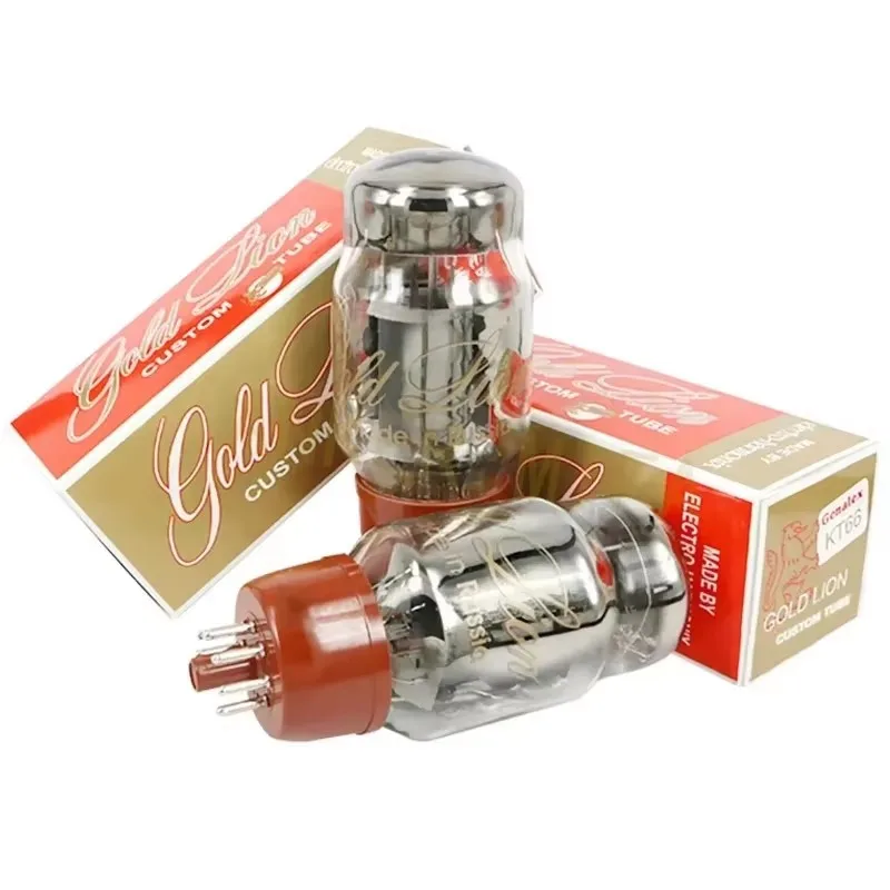 الذهب الأسد KT66 فراغ أنبوب استبدال EL34 6L6 5881 6P3P KT66 الإلكترون مُضخّم صوت عدة HIFI صمام الصوت لتقوم بها بنفسك المتطابقة رباعية حقيقية