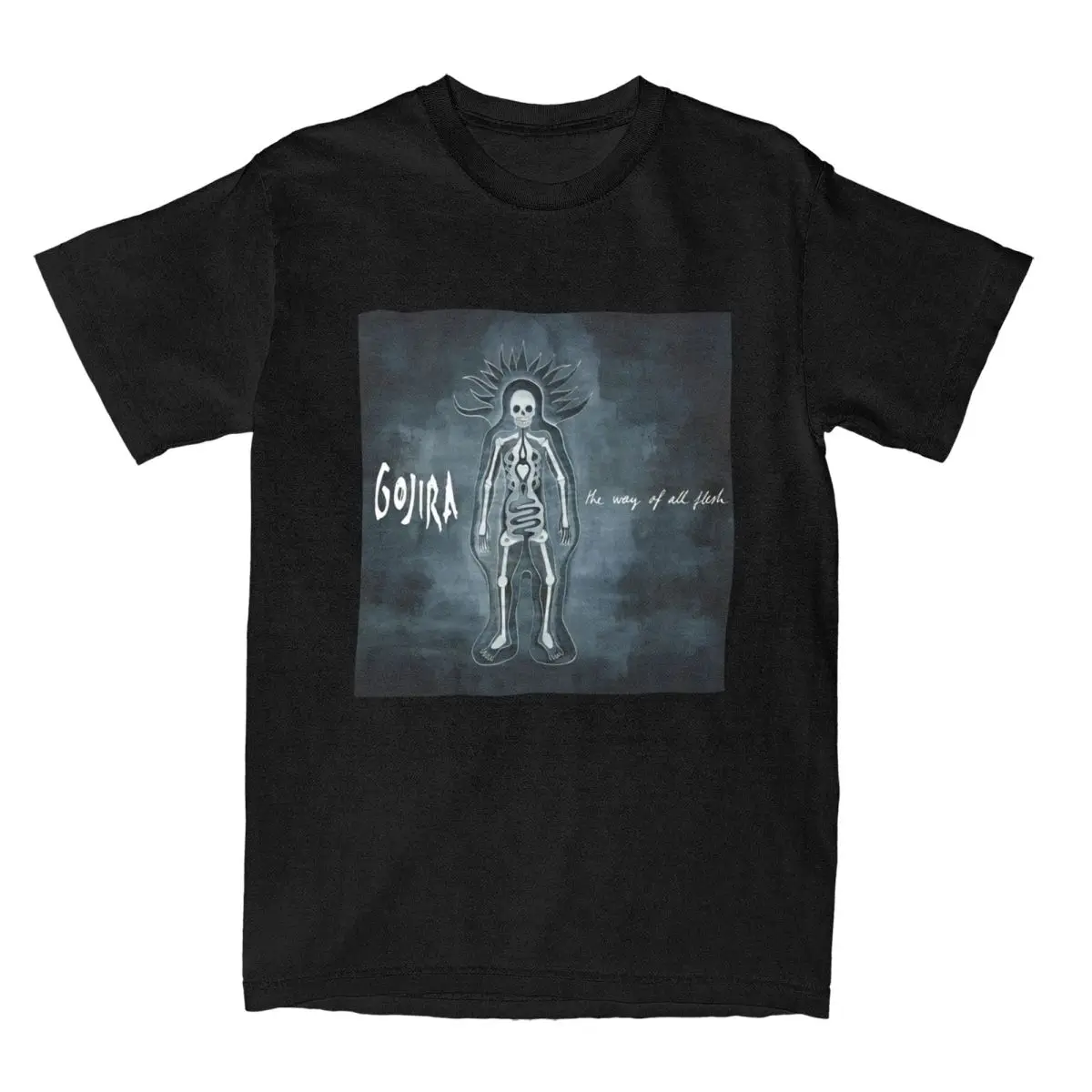 Gojiras Music Heavy Metal T Shirt Men Women Pure Cotton Vintage T-Shirt O Neck Tee Shirt Short Sleeve Clothes Printing