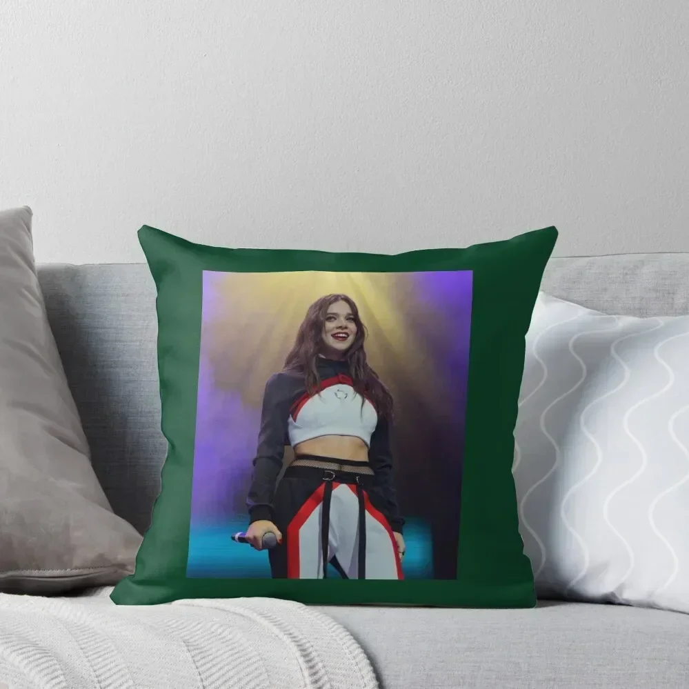 Hailee Steinfeld , Gift For Boyfriend ,Hailee Steinfeld Lover Poste Throw Pillow home decor items pillow