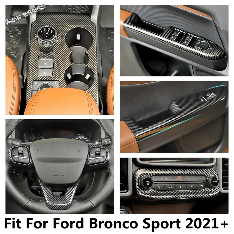 

Central AC Air Condition Panel / Window Lift / Steering Wheel / Gear Shift Trim Accessories For Ford Bronco Sport 2021 - 2024