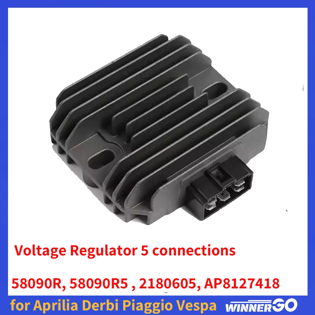 

Universal Motorcycle Voltage Regulator Rectifier for Piaggio BV Vespa LXV Aprilia SR Derbi 125 150 200 250 cc Scooter 4T Engine