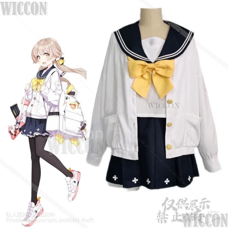 Ajitani Hifumi Anime Game Blue Archive Cosplay Woman Girls Jk School Uniform Dress Lolita Wigs For Halloween Party Customized