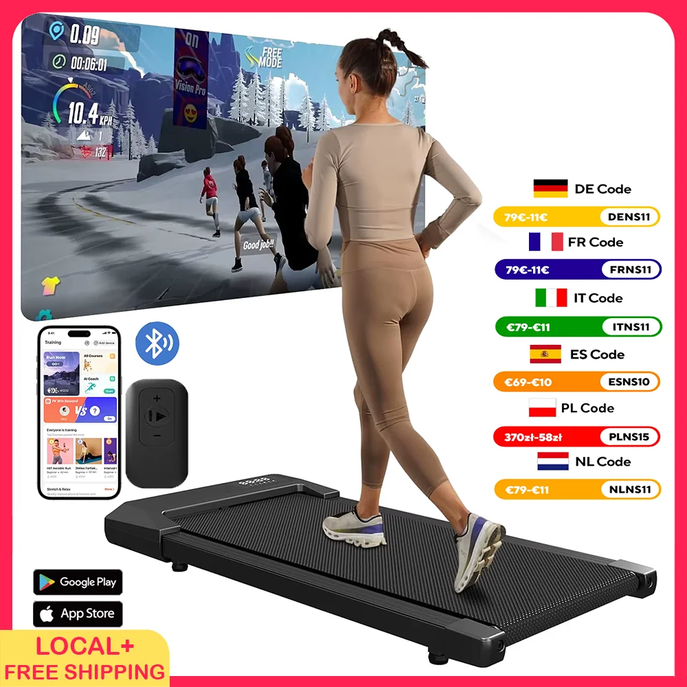300lbs Laufband für Zuhause 2,5 PS Laufbänder Walking Pad LCD Digitale Datenanzeige 2in1 Walking Laufen Fitness Trainingsgerät