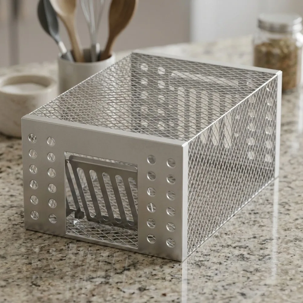 One-way Door Automatic Rat Trap Indoor Safety Wall-mounted Recommended Automatic Rat Trap For Home Trap Silver