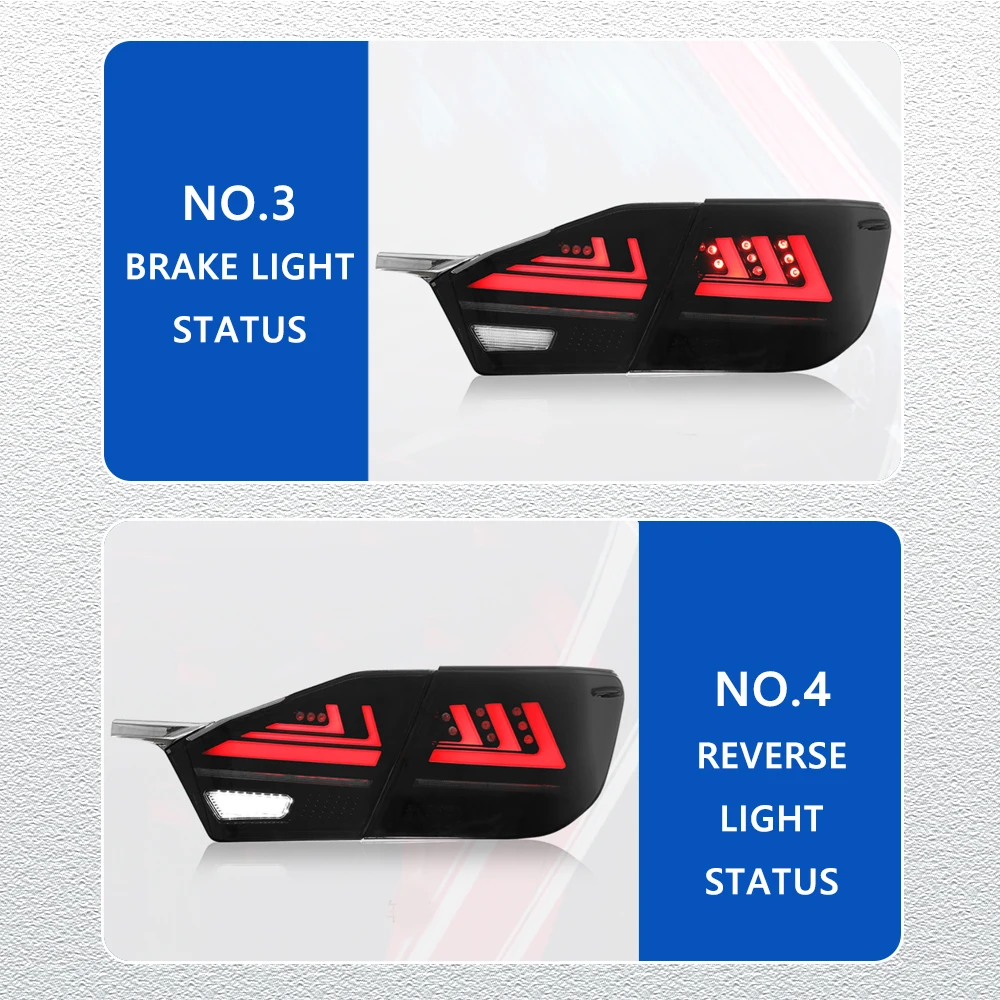 Styling LED Tail Lights for TOYOTA CAMRY 15-17 new style led DRL Car Taillights Assembly Signal Auto Accessories Modified Lamp