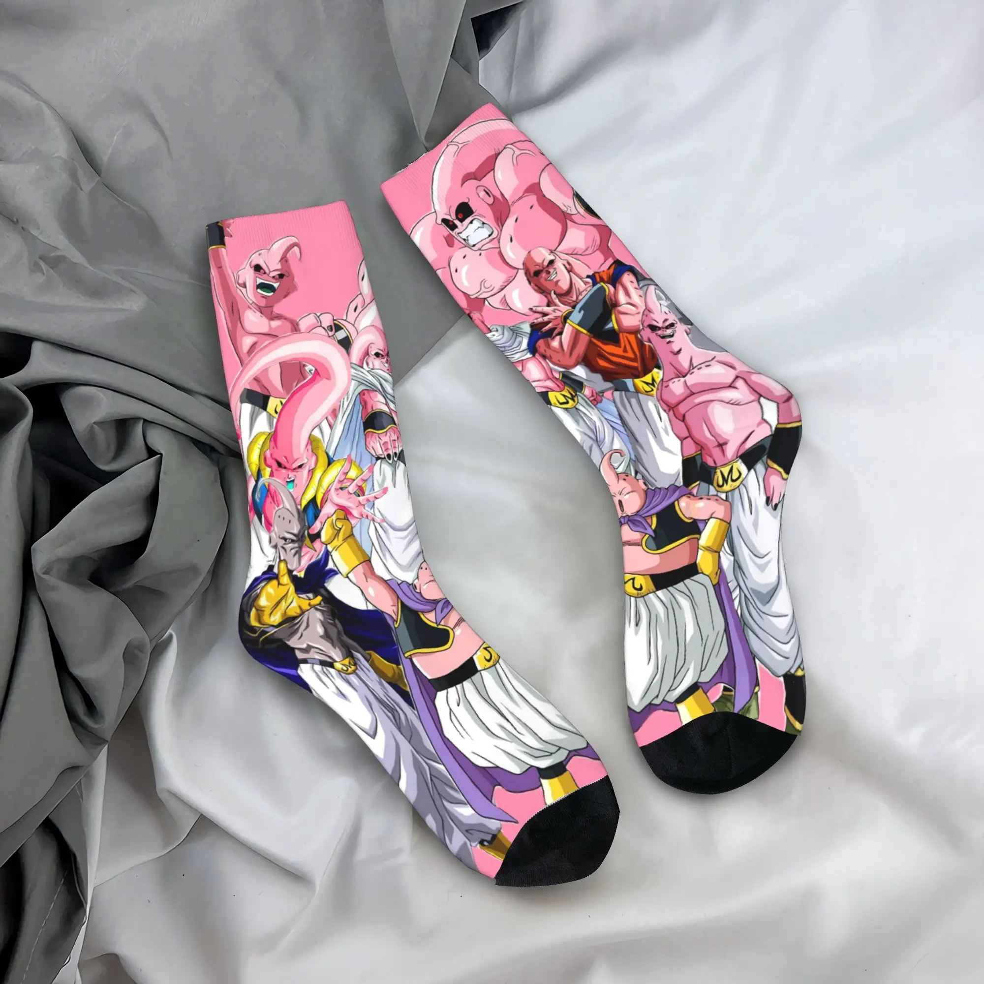 Majin Buu Anime Socks  Vintage Stockings Spring Anti Skid Men Socks Comfortable Pattern Running Sports Socks
