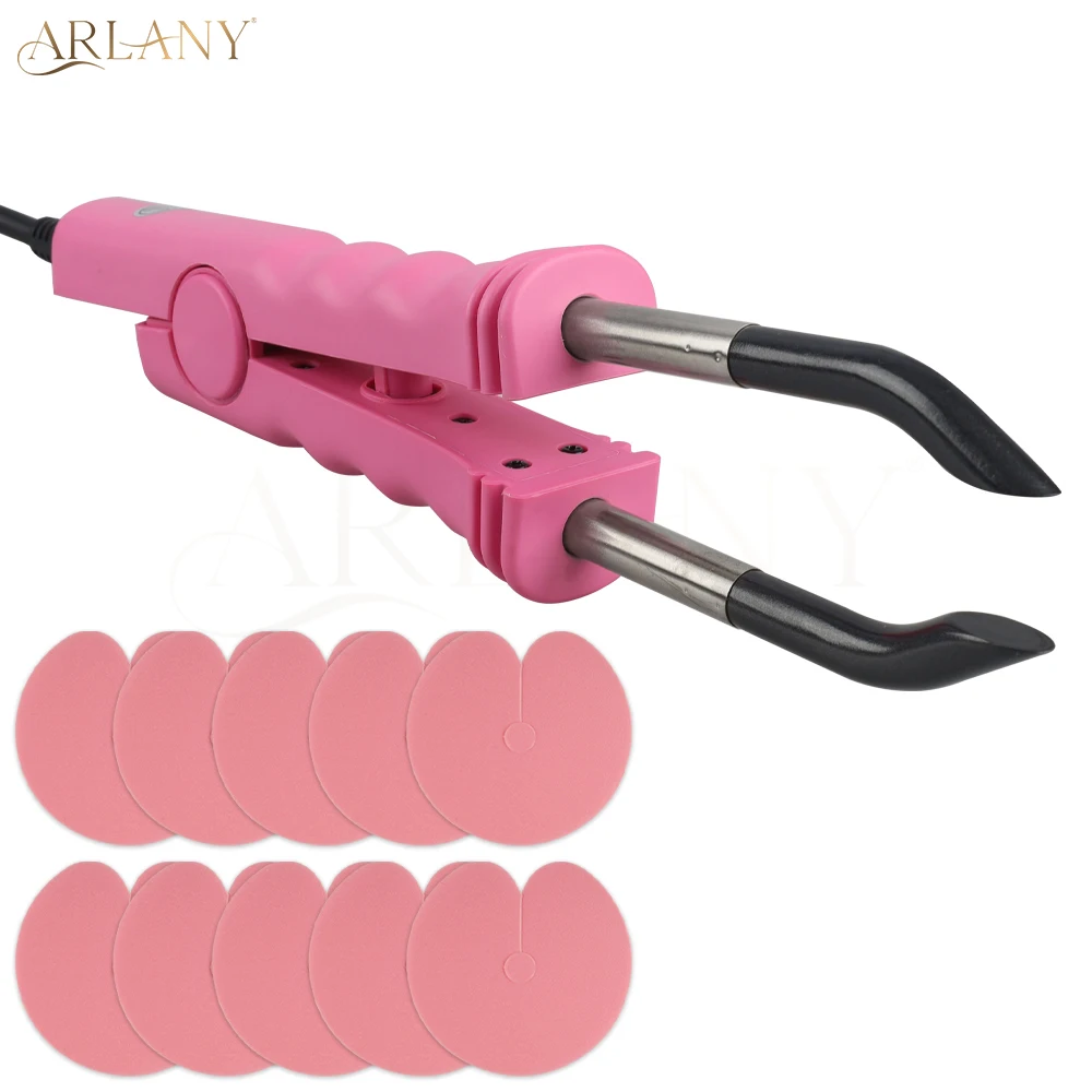 

ARLANY Fusion Hair Extensions Iron Keratin Bonding Tools Hair Connector Temperature Controlled With 10Pcs Heat Shield Guards