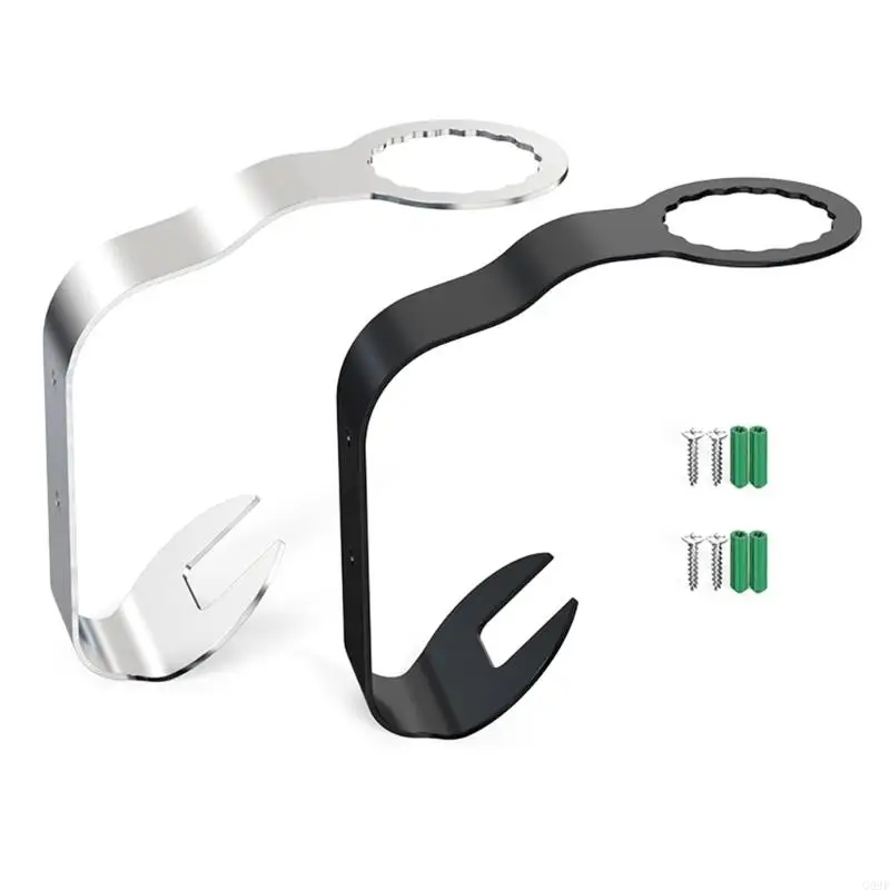 

G99F Wall Mounted Helmet Hanger Stainless Steel Shelf Bracket for Motorcycle Helmets Coat