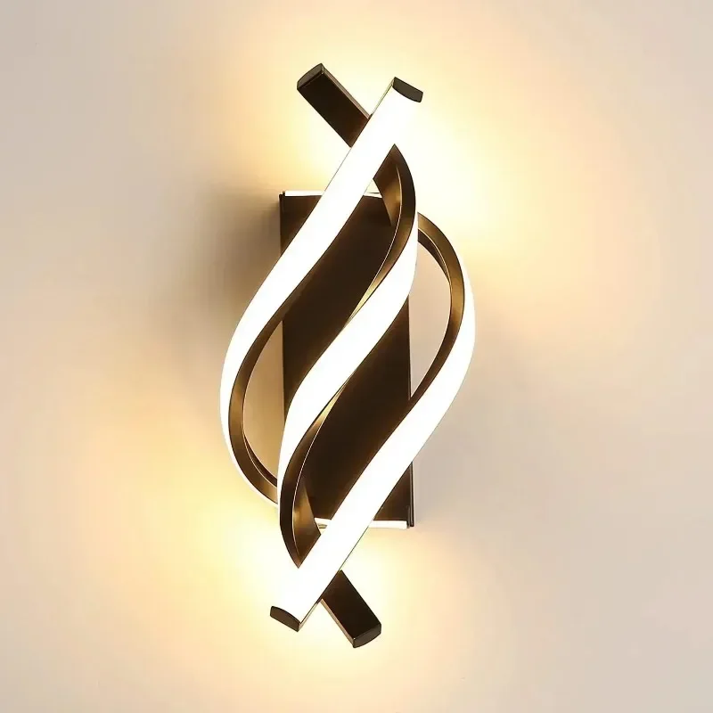 

Spiral LED Minimalist Modern Wall Lights 3CCT LED Wall Lamp for Living Room Background Light for Home Study Room Decor Lighting