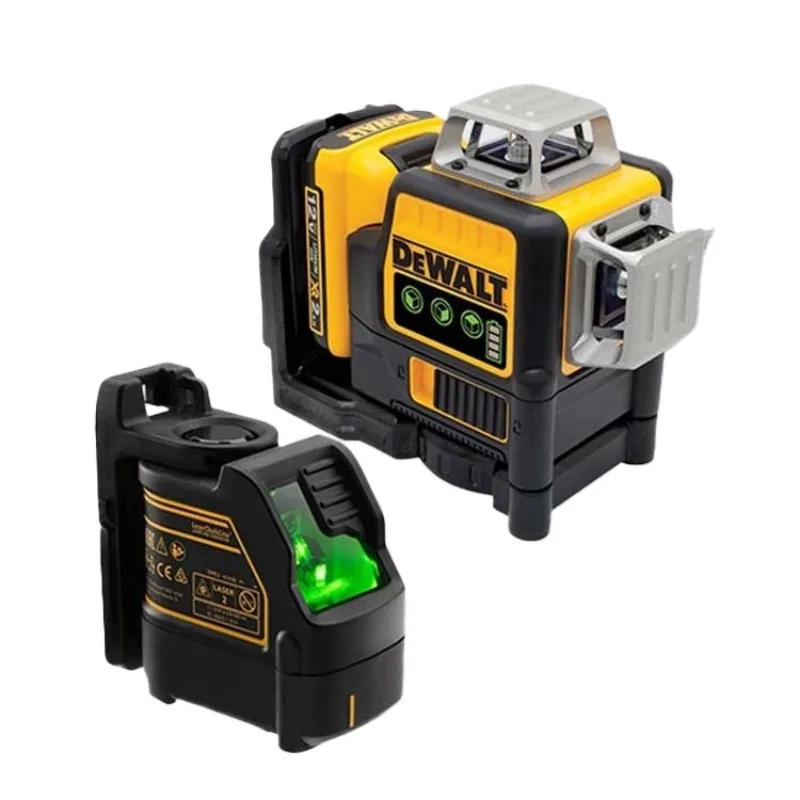 Dewalt dw089lg 12v bateria de lítio 3 lados * linhas verticais de 360 graus laser horizontal medidor de luz de nível verde ao ar livre dw088cg