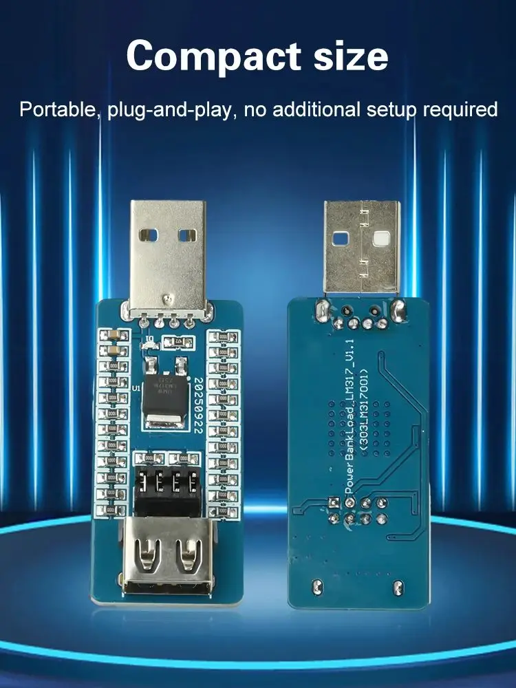 Oplaadbeschermingsmodule USB A Power Bank Virtual Load Anti-Shutdown-module met schakelbare uitgangsstroom - afbeelding 2