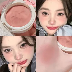 Air Cushion Blusher Mud Matte Velvet Mist Smooth Cheek Tint Peach Pink Blush with Puff Rubor Korean Dupes Makeup Women Cosmetics