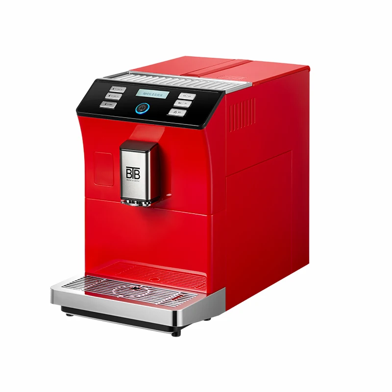 110V 220V Electric Smart Programmable Fully Automatic Black Coffee Maker Brew System Hotel Household Use 19 Bars Pressure