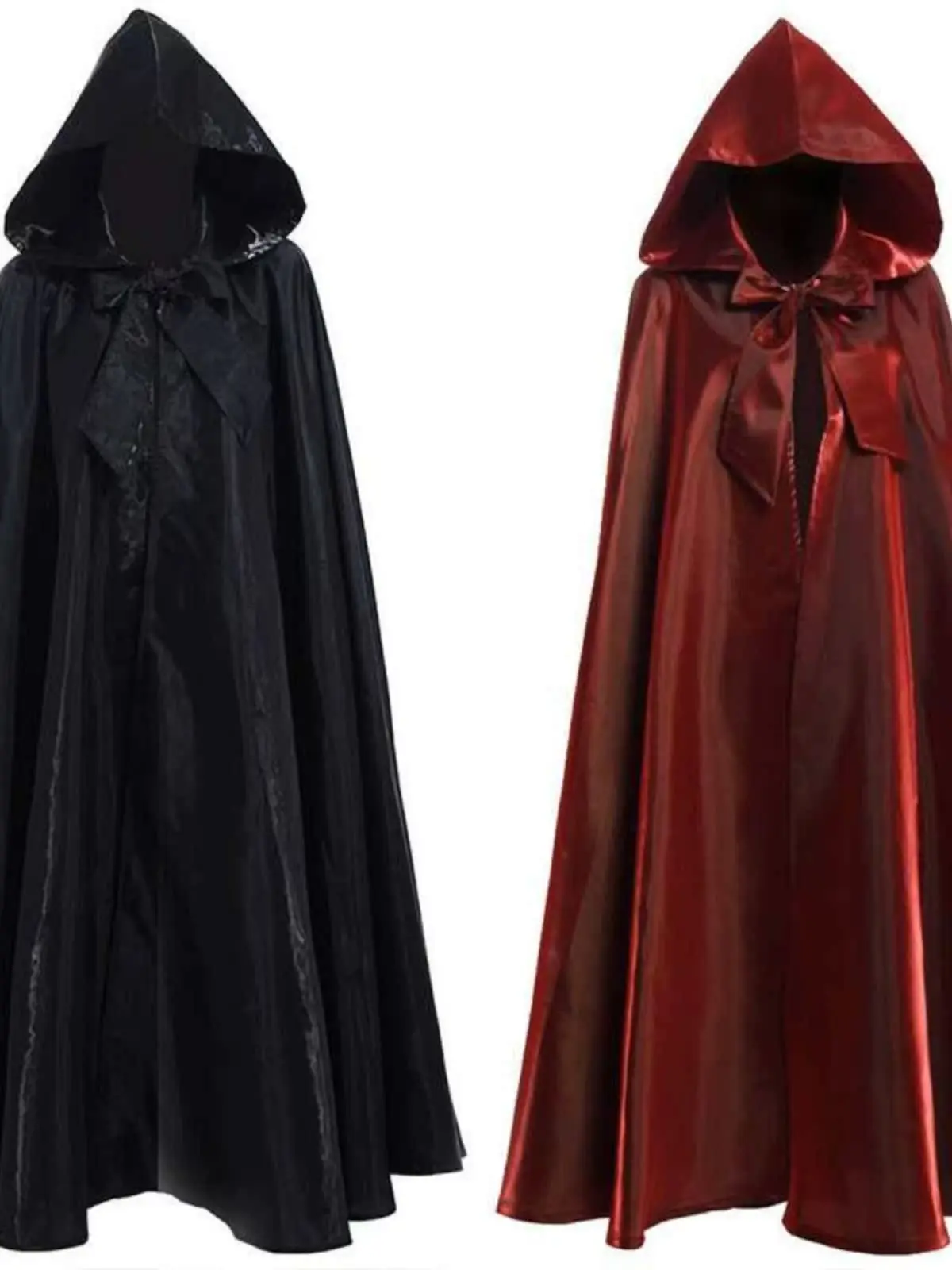 

Средневековый длинный плащ с капюшоном для Хэллоуина, ролевых игр, взрослый, большой размер, накидка до плеч, этнический стиль, для коммьютерных ролевых игр.